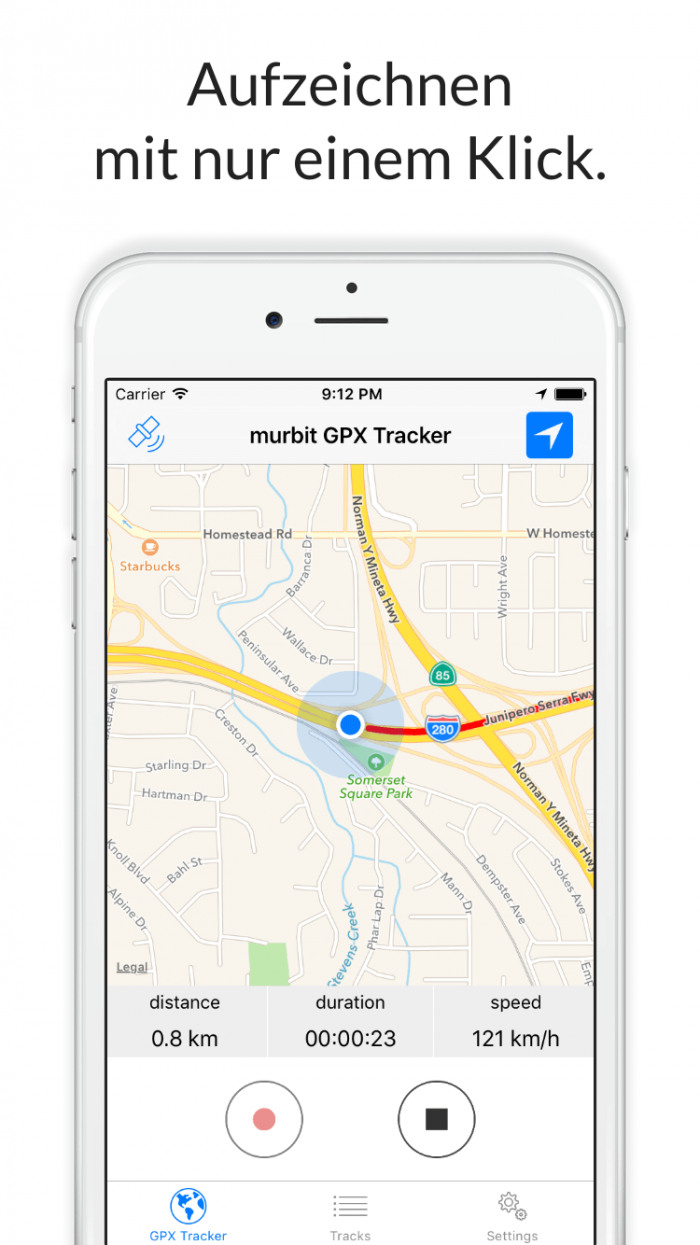 GPX Tracker - Erstellen von GPX Files für XCode - Apps